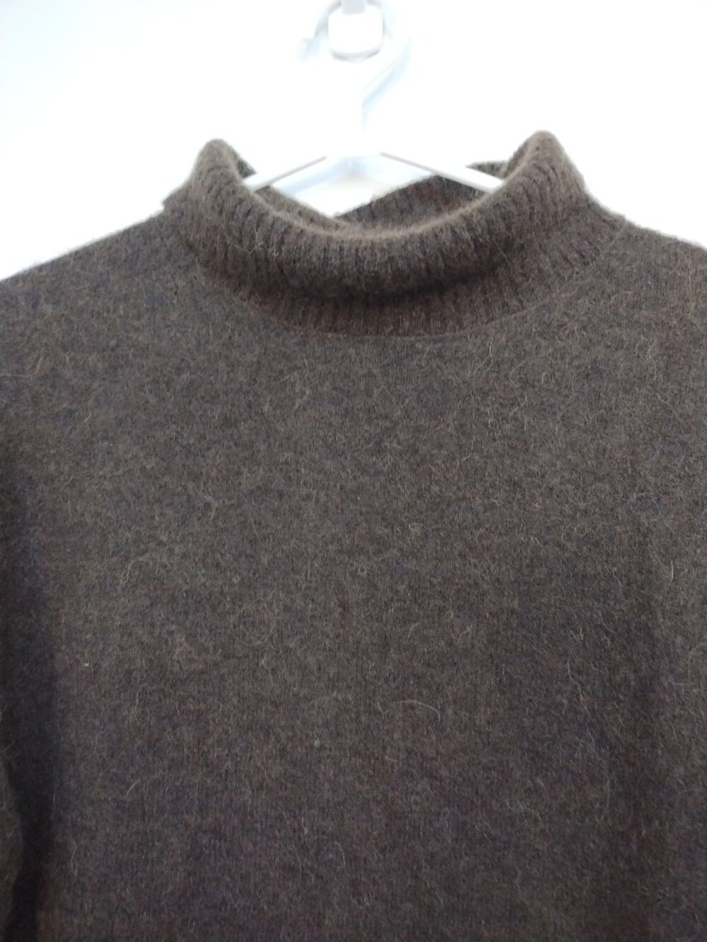 Oversized Fuzzy mock Alpaca blend Banana Republic sweater
